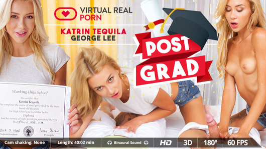 Russian Katrin Tequila is back on VirtualRealPorn with an anal creampie in virtual reality so hot, it will melt your VR headset! This hot blonde has just graduated and can't wait to celebrate her freedom. And, is there a better way to do it than banging as if there were no tomorrow? Nope. Luckily, you were around and it's time to fuck every little hole on her body in every position you can imagine till you end up cumming on her butt!