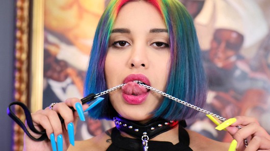 Rainbow Teen Bitch Roxy Lips Vs Tough Daddy Nick Rock ! Deep anal balls, slaps, licking male ass, hard NRX074 (Video duration: 00:43:24)