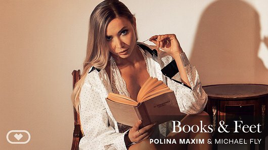 It's been a while since the last time Polina Maxim and you were able to enjoy a relaxing afternoon. Both sitting in the living, reading your favorite books and...suddenly you feel her foot playing with your cock. Something went through Polina's head and she couldn't help but masturbate you (she knows how much you like her footjobs), get closer to lick your cock, sit on you so you can play with her wet vagina and, of course, her beautiful boobs. It seems the plan for a quiet evening has just turned into an adventure in VR Porn with a creampie. (Video duration: 33:08 min)